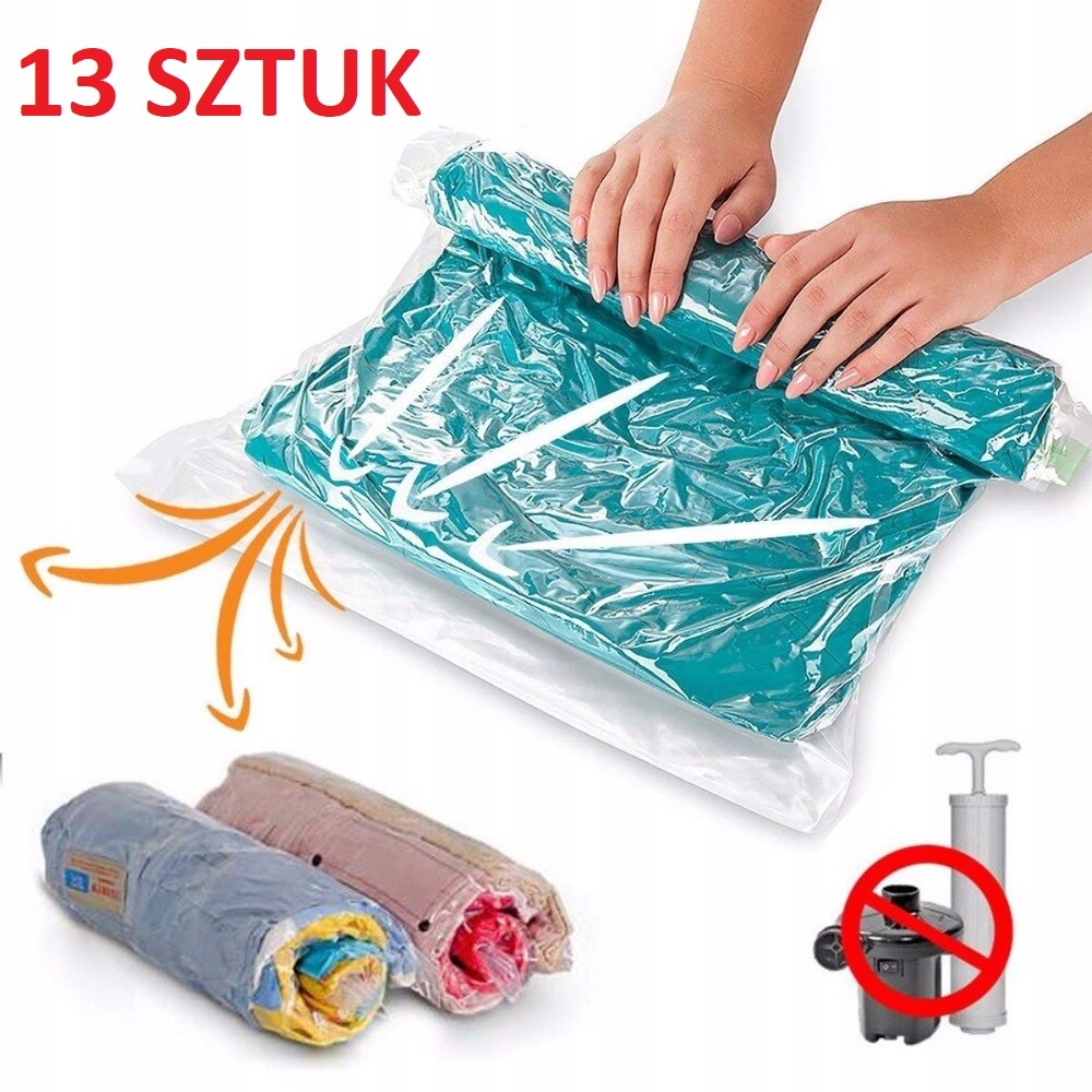 Vak na vákuové tašky na oblečenie 13 kusov