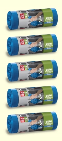 Vrecká na odpadky pre segregáciu 120lx10 papier 5 ks