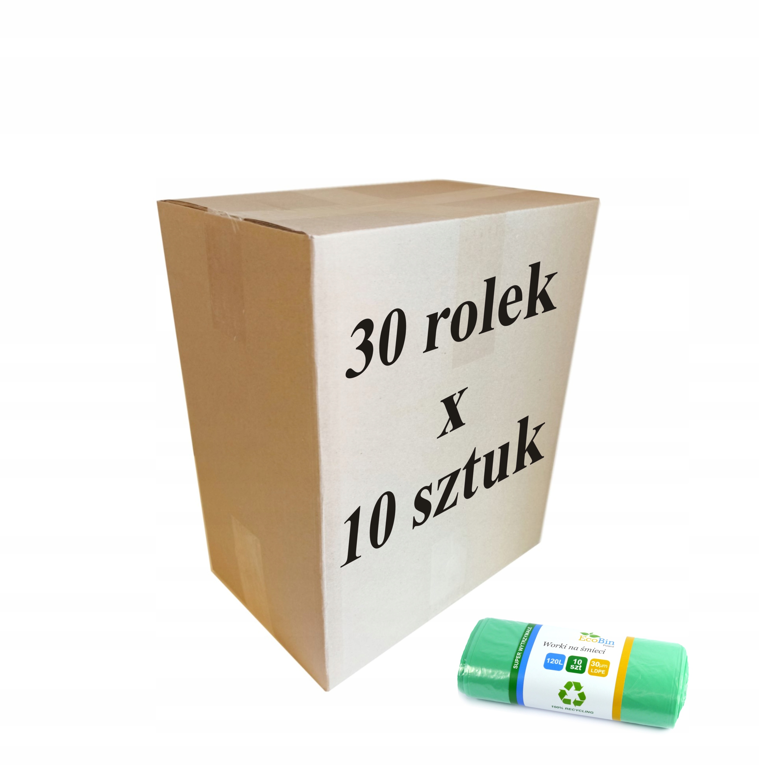 Vrecká na odpadky z odpadu 120 l 300 pcs
