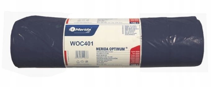 Merida Optimum vrece na odpadky čierna 160 l 25 ks