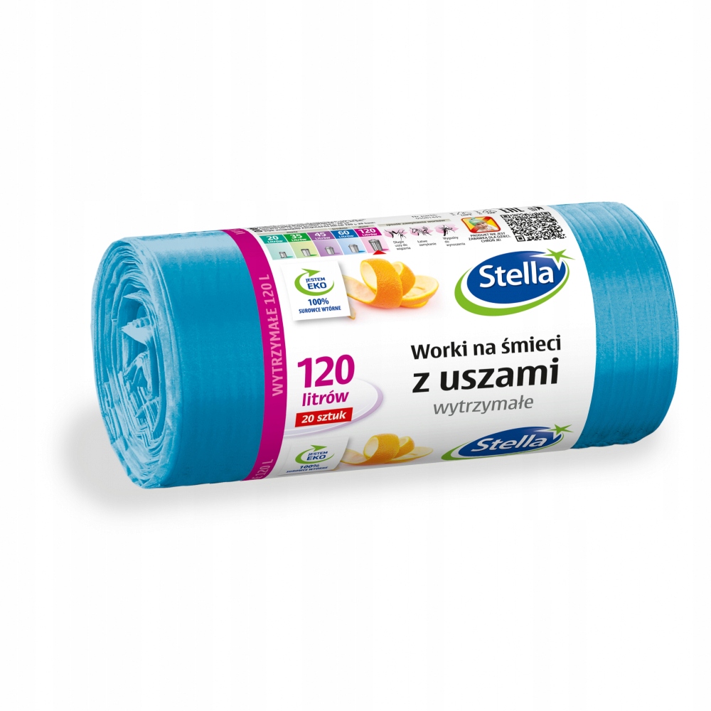 Vrecká na odpadky s modrými ušami 120 l 20 ks.