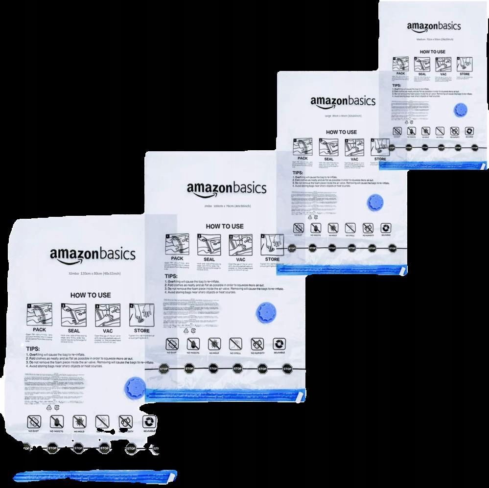 Vákuové vrecká pumpujte Amazon Basics 13 PCS