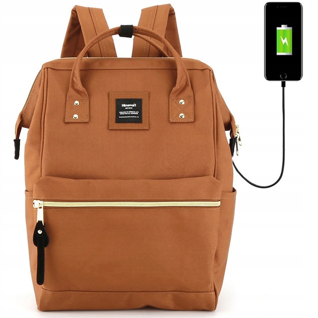Himawari 9001 School Backpack Brown
