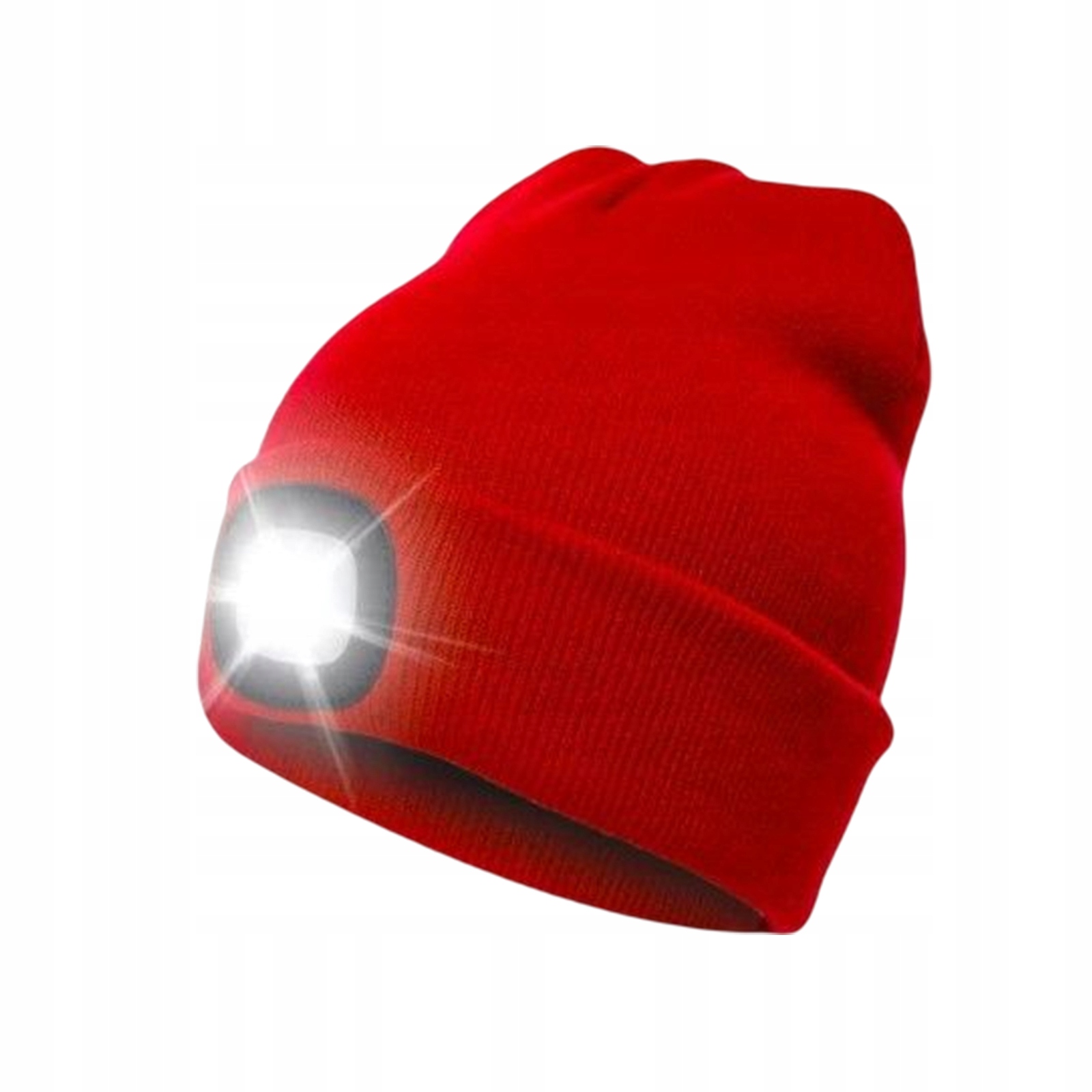 Lezenie pletená USB LED čiapka svetlo 2in1