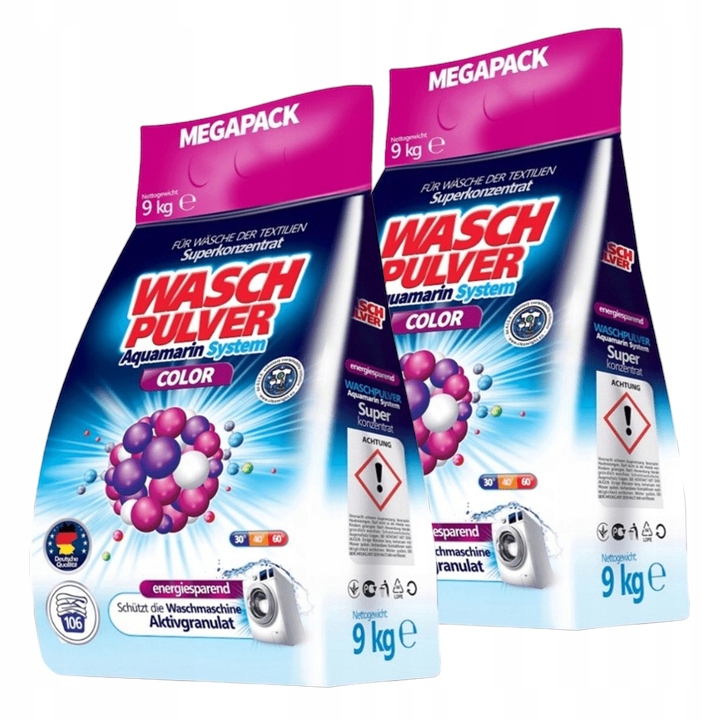 Prací prášok - Waschpulver umývanie prášku UNIVER + COLOR 2X9KG