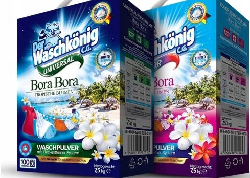 Prací prášok - Waschkonig prací prášok Bora Bora 1 ks 7,5 kg