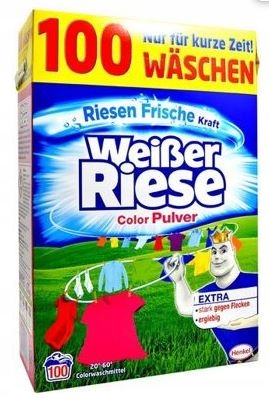 Prací gél - Weisser Riese 100 umýva univerzálny prášok 5,5 kg