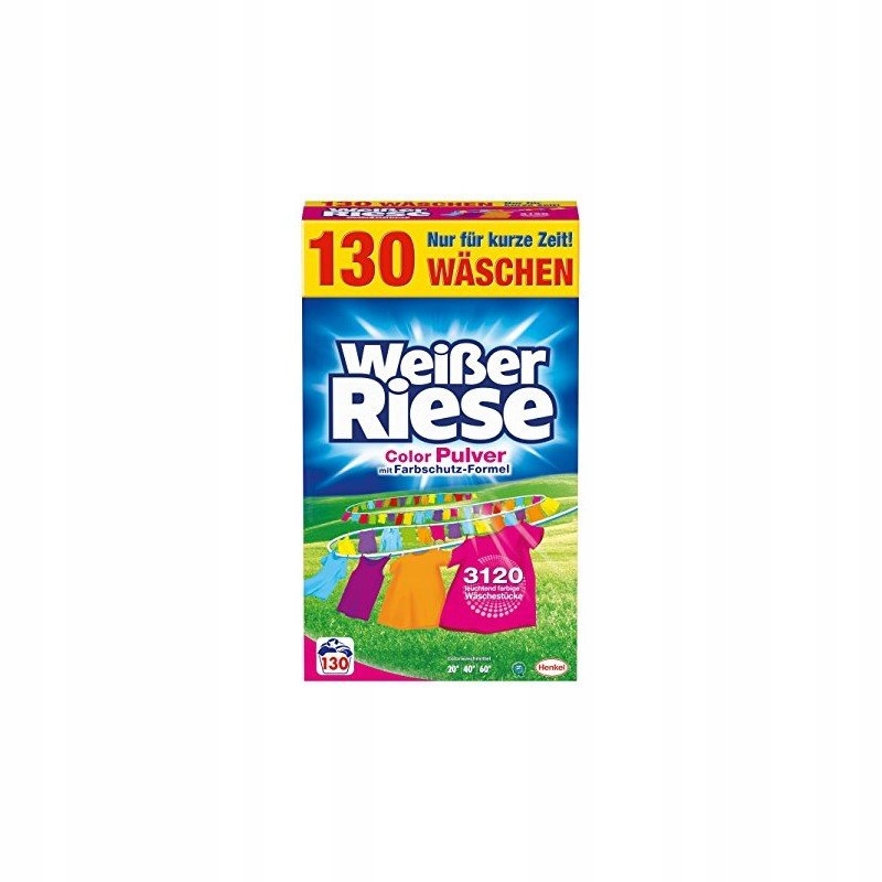 Prací prášok - Weisser Riese 130 prací prášok Farba 7,15 kg DE