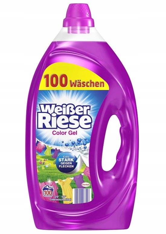 Prací gél - Weisser Riese, farebný gél, prací gél, 100 praní