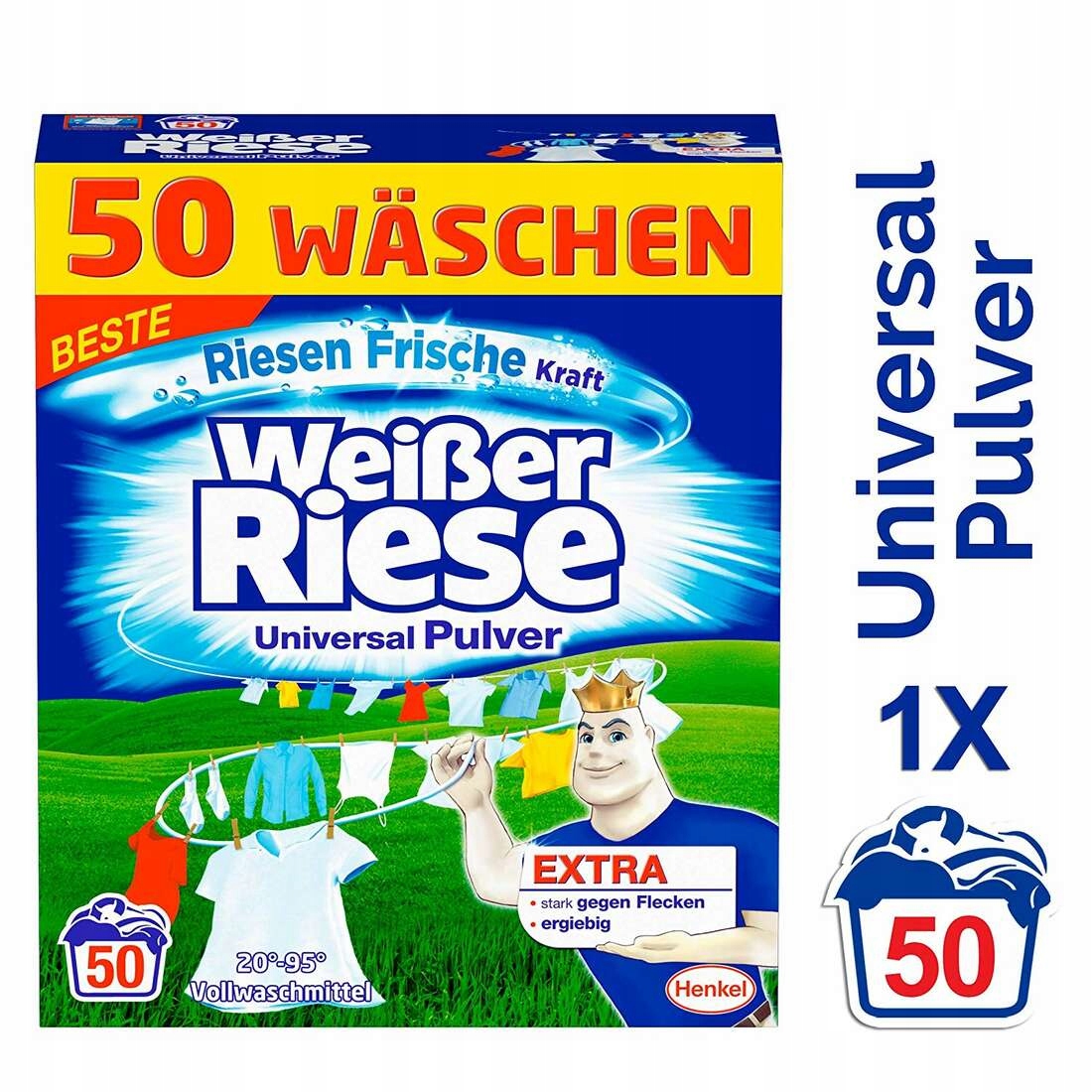 Prací prášok - Weißer Riese univerzálny prášok 50 praní