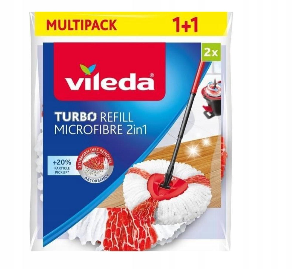 Turbo 2in1 rotačný mop vložte 2 ks VILEDA ORG