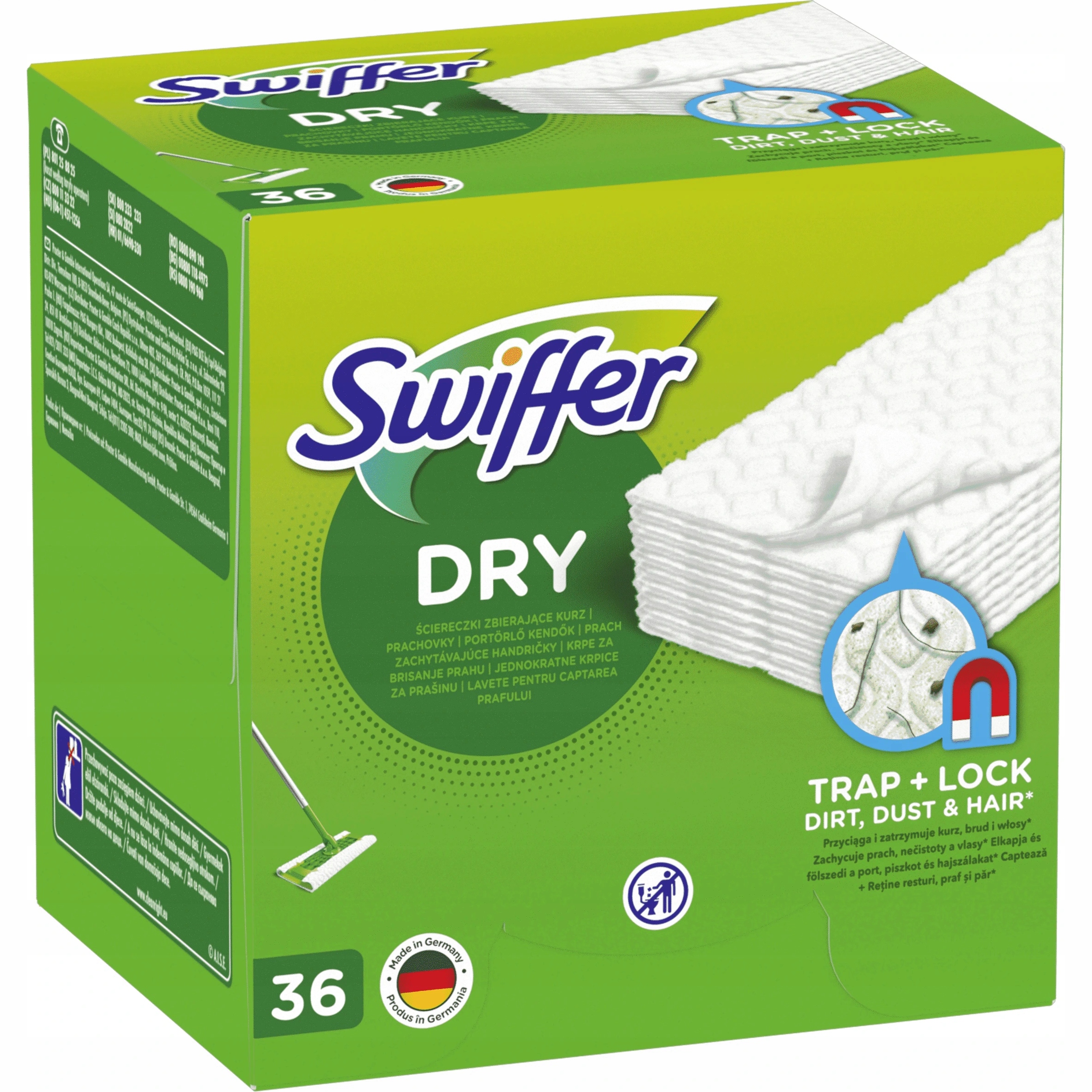 Podložky na suchý mop SWIFFER Dry 36 ks.