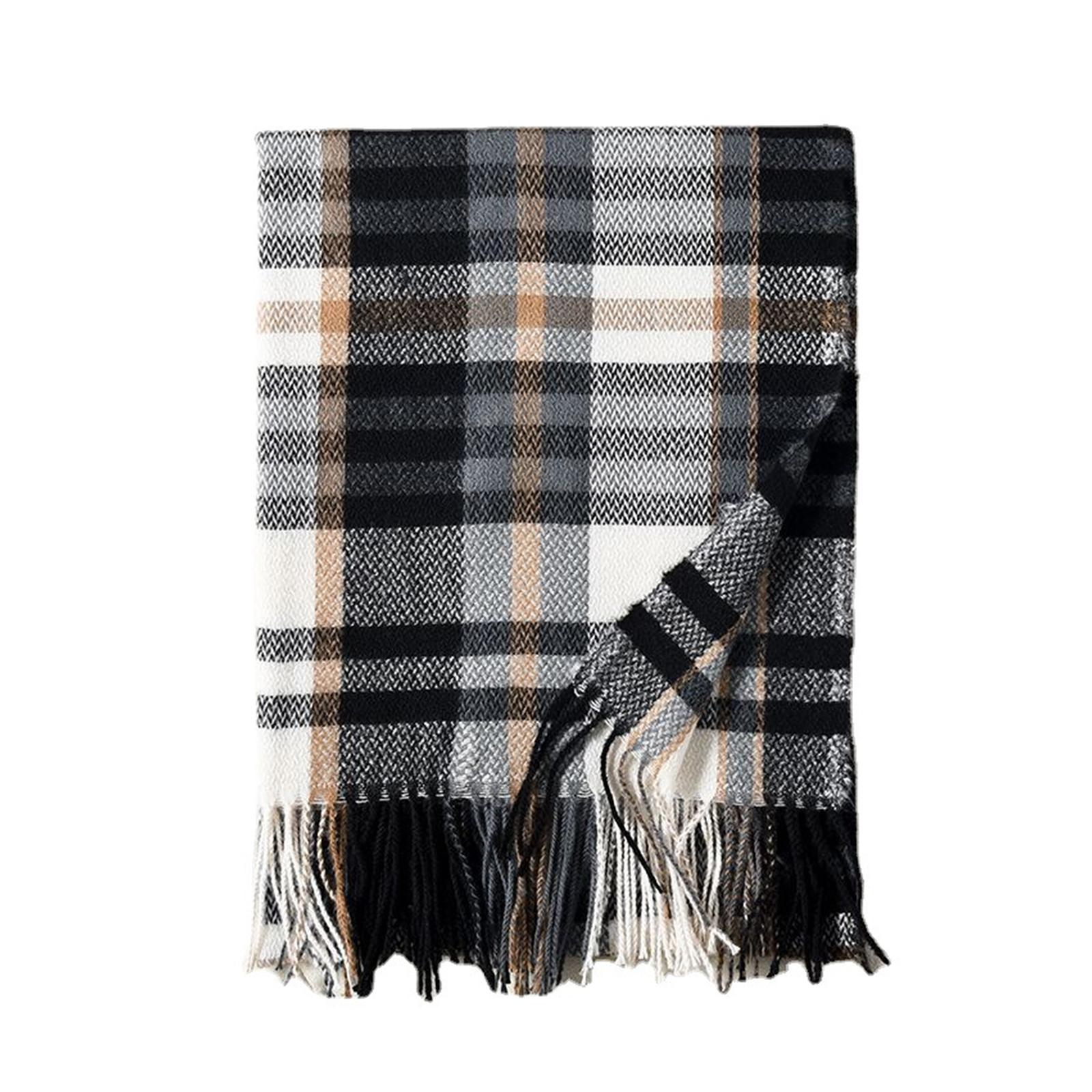 Šatka - Žena Plaid prikrývka zimná šatka dlhá šál