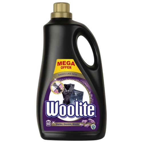 Prací gél - Woolite 3.6L kvapalina pre 60 umývaní na tmavé oblečenie