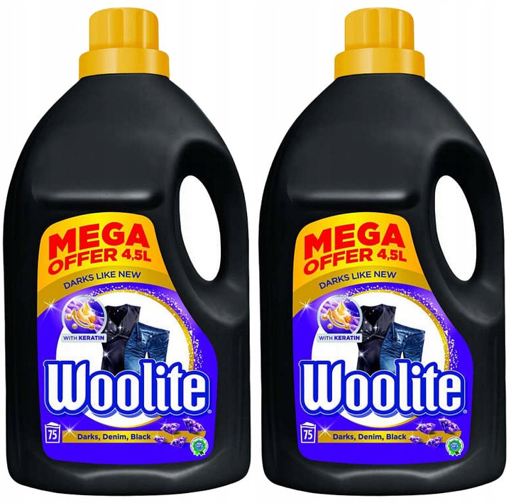 Prací gél - Woolite tmavo kvapalina tmavé umývanie 150PR 2 x 4,5l