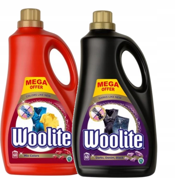 Prací gél - WOOLITE Umývanie kvapaliny Dark Farba Set 120PR