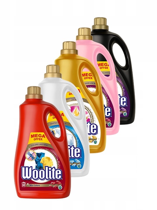 Prací gél - Woolite umývanie kvapaliny mega set xxxl