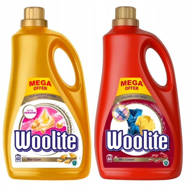 Prací gél - VOOLITE ProCare + Farba umývačka 2x3.6L