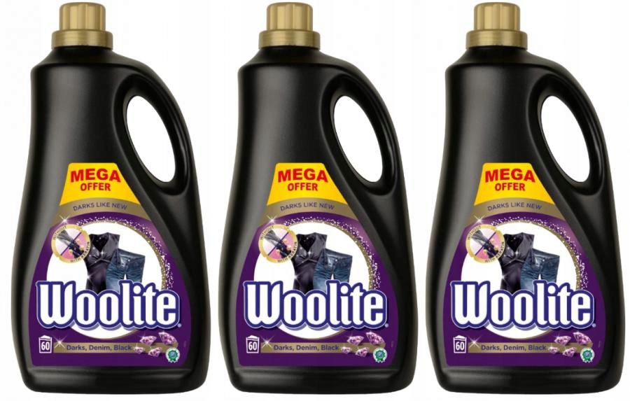 Prací gél - Woolite Black Práčovňa Kvapalina Dark Jeans 3x3.6L