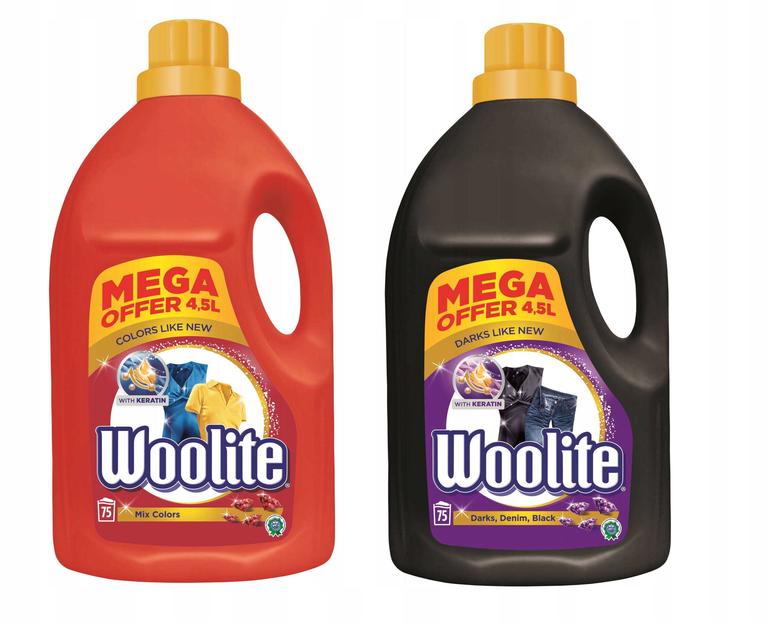 Prací gél - Woolite Black Práčovňa Kvapalina 2x4,5l