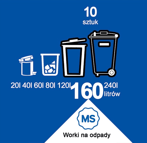 160L LDPE SUPER STRONG vrecia 10 bezfarebné