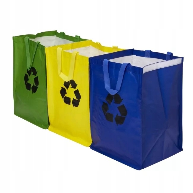 Odpadové segregačné vrecká 3 kusy 40 l Recyklácia