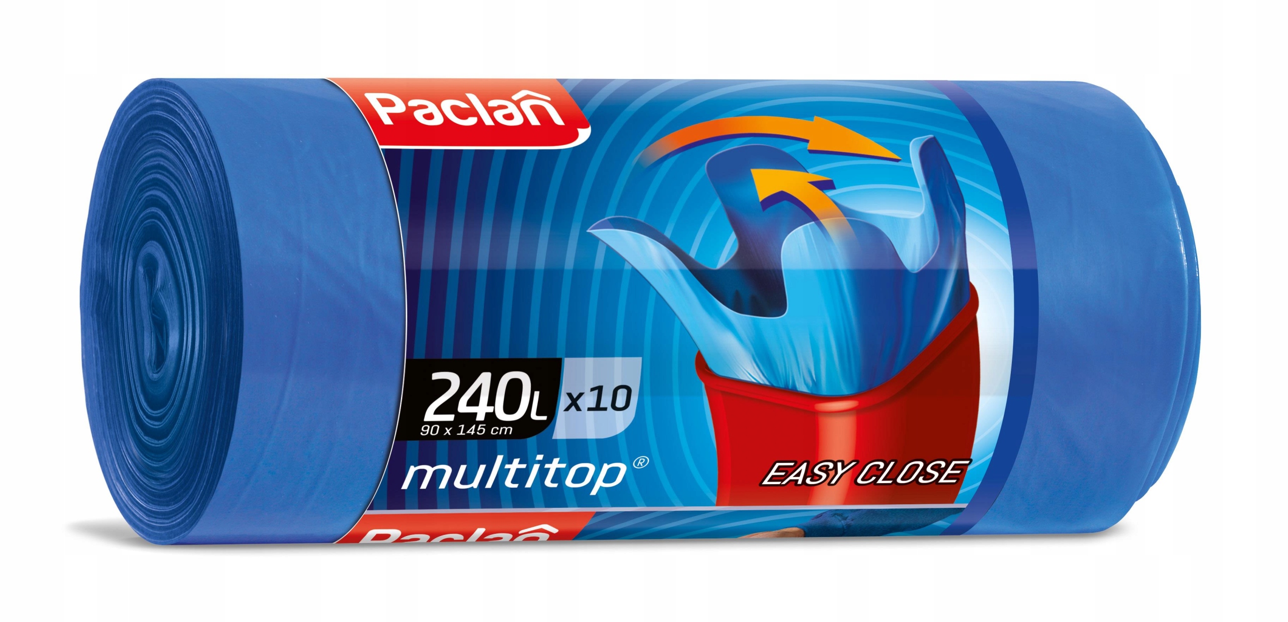 240 l vreciek na odpadky, modrý viactitopový 10 ks.