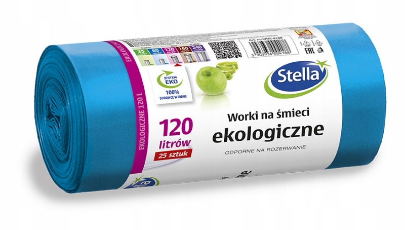 Ekologické vrecká na odpadky120 L25 ks modré