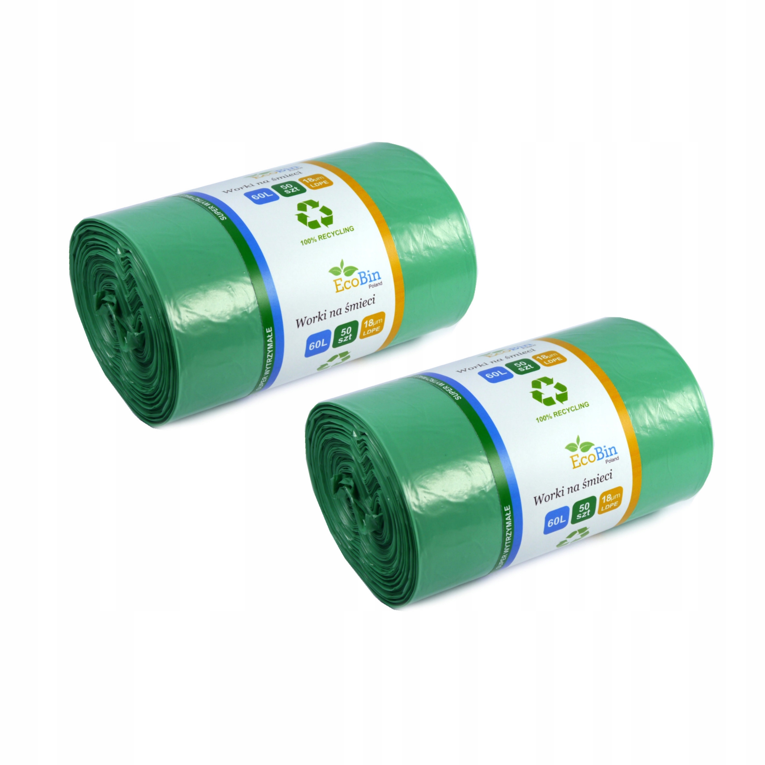Odpadky odpady 60 l zelenú 100ks