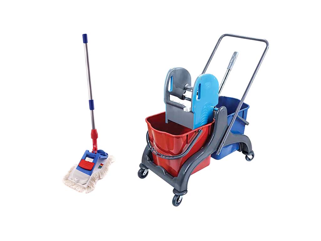Kočík Saturn 2x20l + mop na čistenie