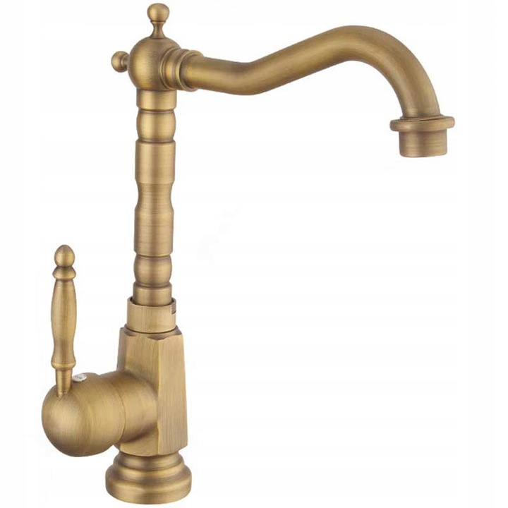 Vysoký bona starý zlato Złota Washbasin faucet