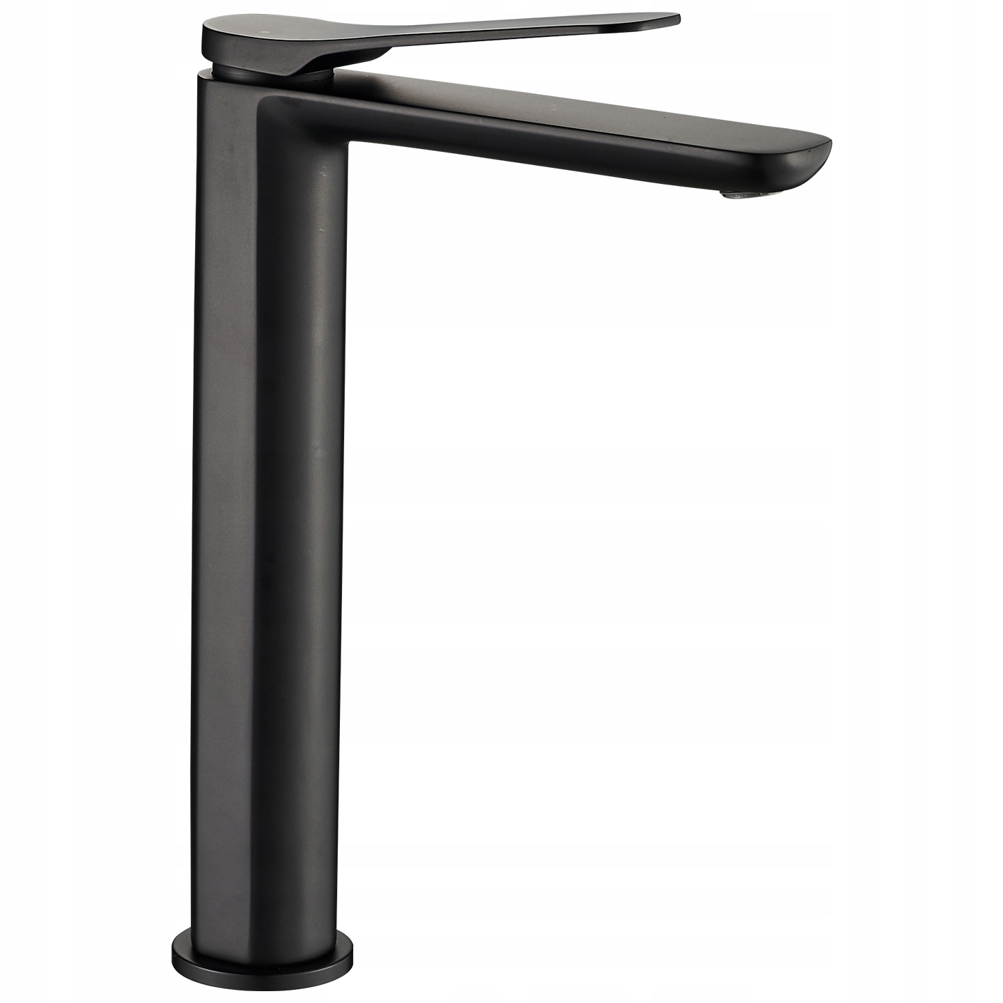 Vysoký potok čierny rohož Washbasin faucet