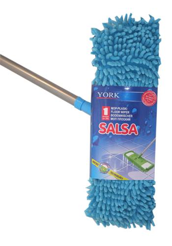 York Flat Salsa Mop Telescopic Stick Microfigber!