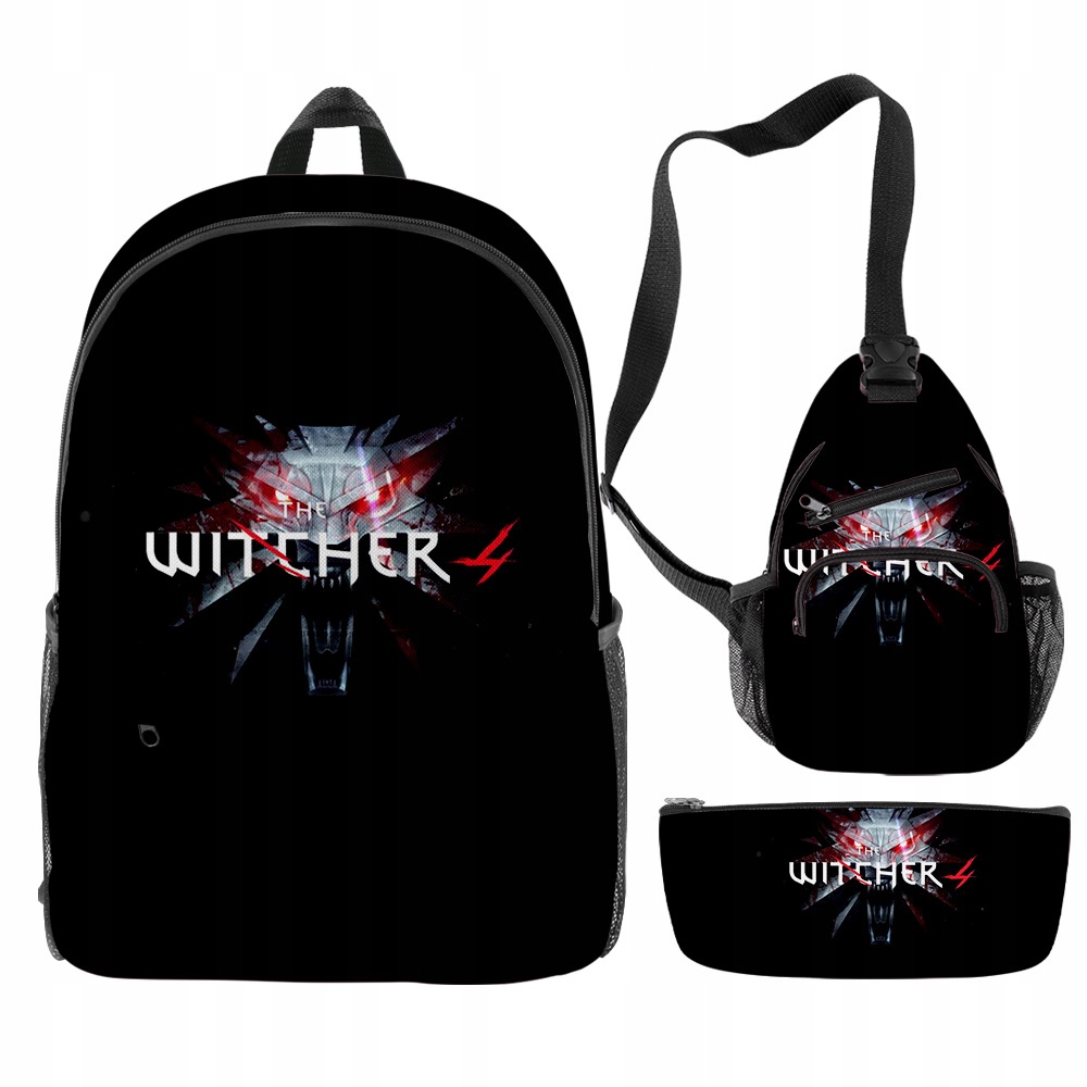 Yellymer The Witcher 4 Batoh Game Set Schoolbag 3D