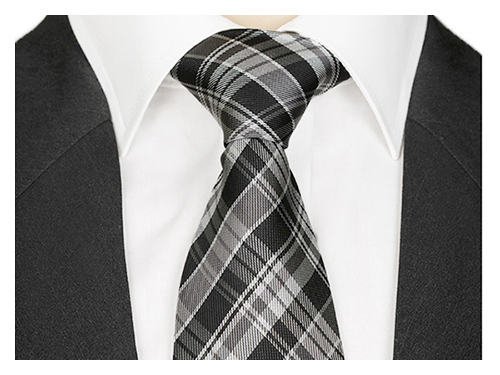 Úzka kravata Greg Slim Fit Microfiber (Microfase) biela, čierna, šedá