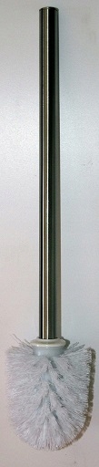 Náhradná kefka Biela satén/kov 72148