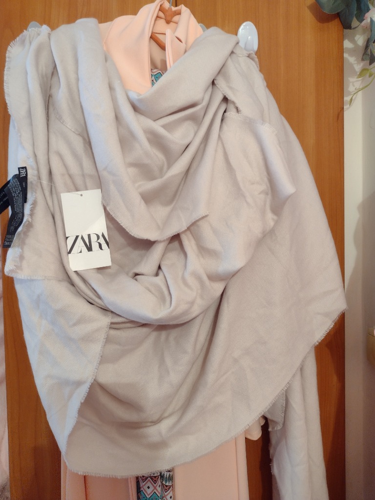 Šatka - Šál Zara 1111 111 béžový polyester, šedá