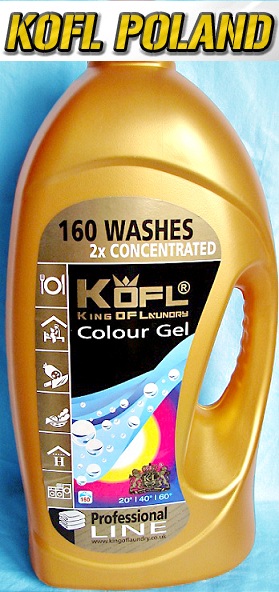 Prací gél - KOFL GEL COLOR 5.75L 160 WASKE PRÍPADY !!!