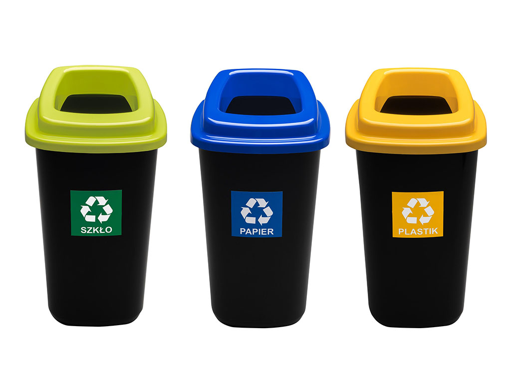 3x45L Sada segregácie odpadu a segregácie odpadu