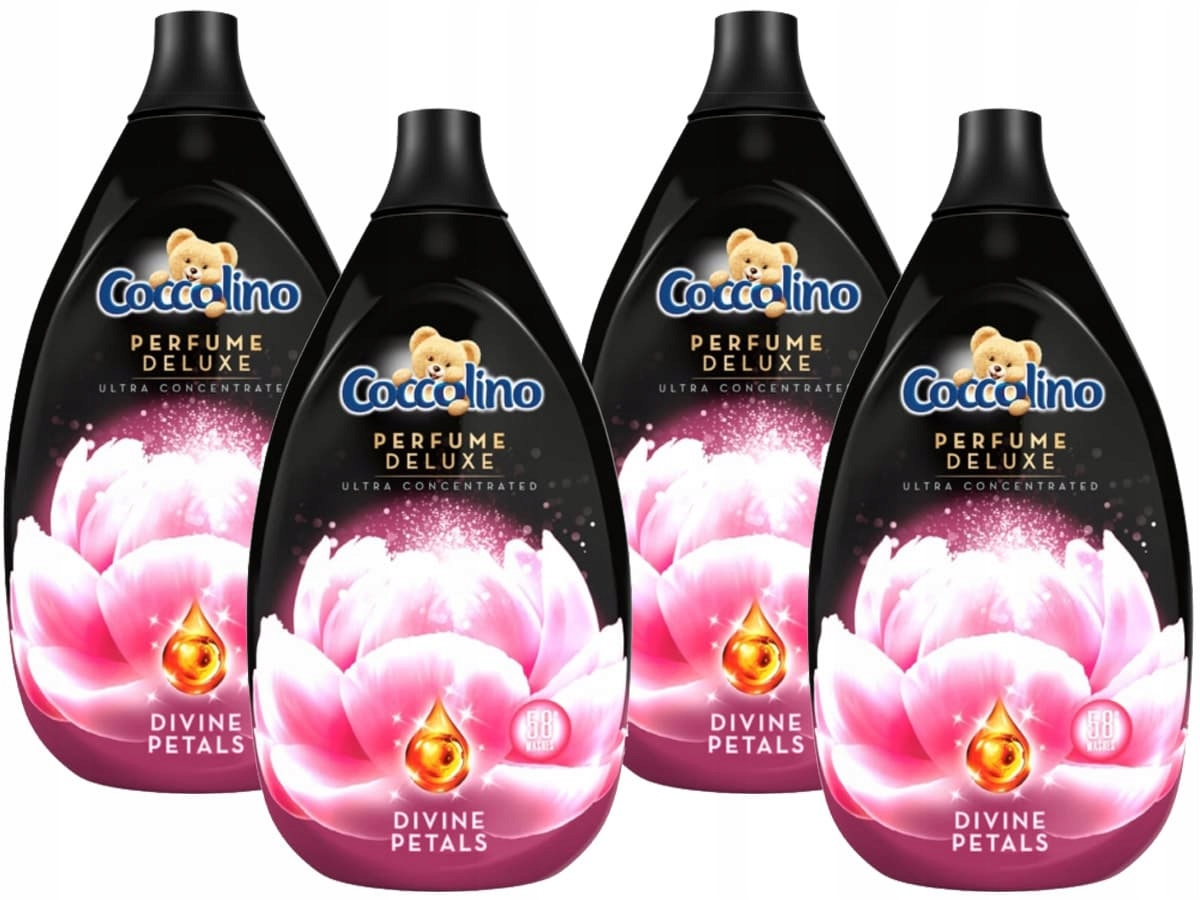 Prací gél - Sada 4 x Coccolino Parfum Divine Deluxe tekutiny