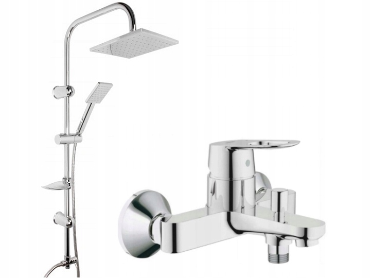 SET SPRCHA + vaňová batéria GROHE BAULOOP