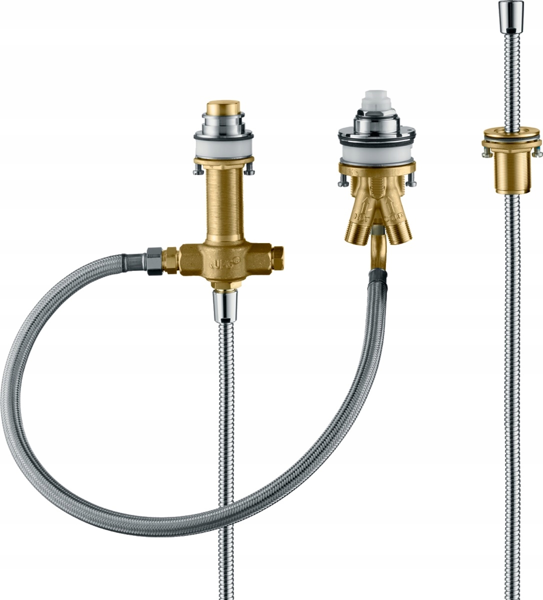 HANSGROHE STOJAN PRE SÚPRAVU BATÉRIÍ S 3 OTVORMI