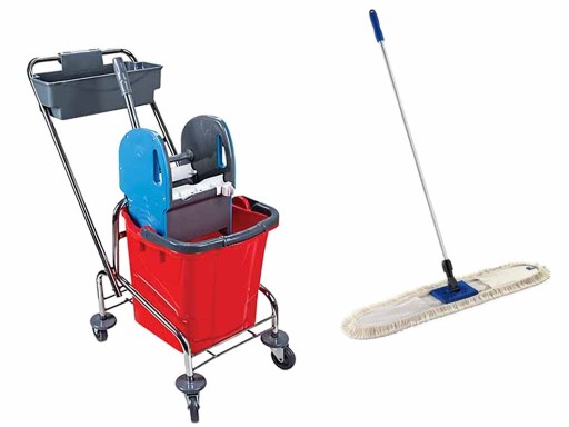 Integrálna sada čistiaci vozík 25L + mop 80cm