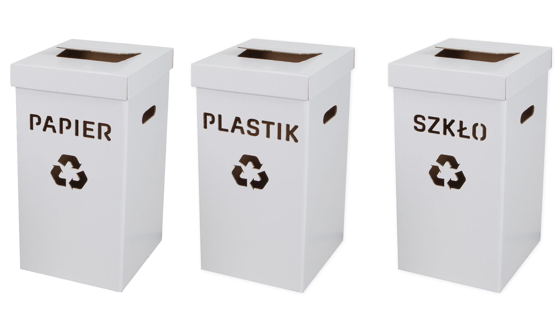 Segregačný papierový košík Plast 54L