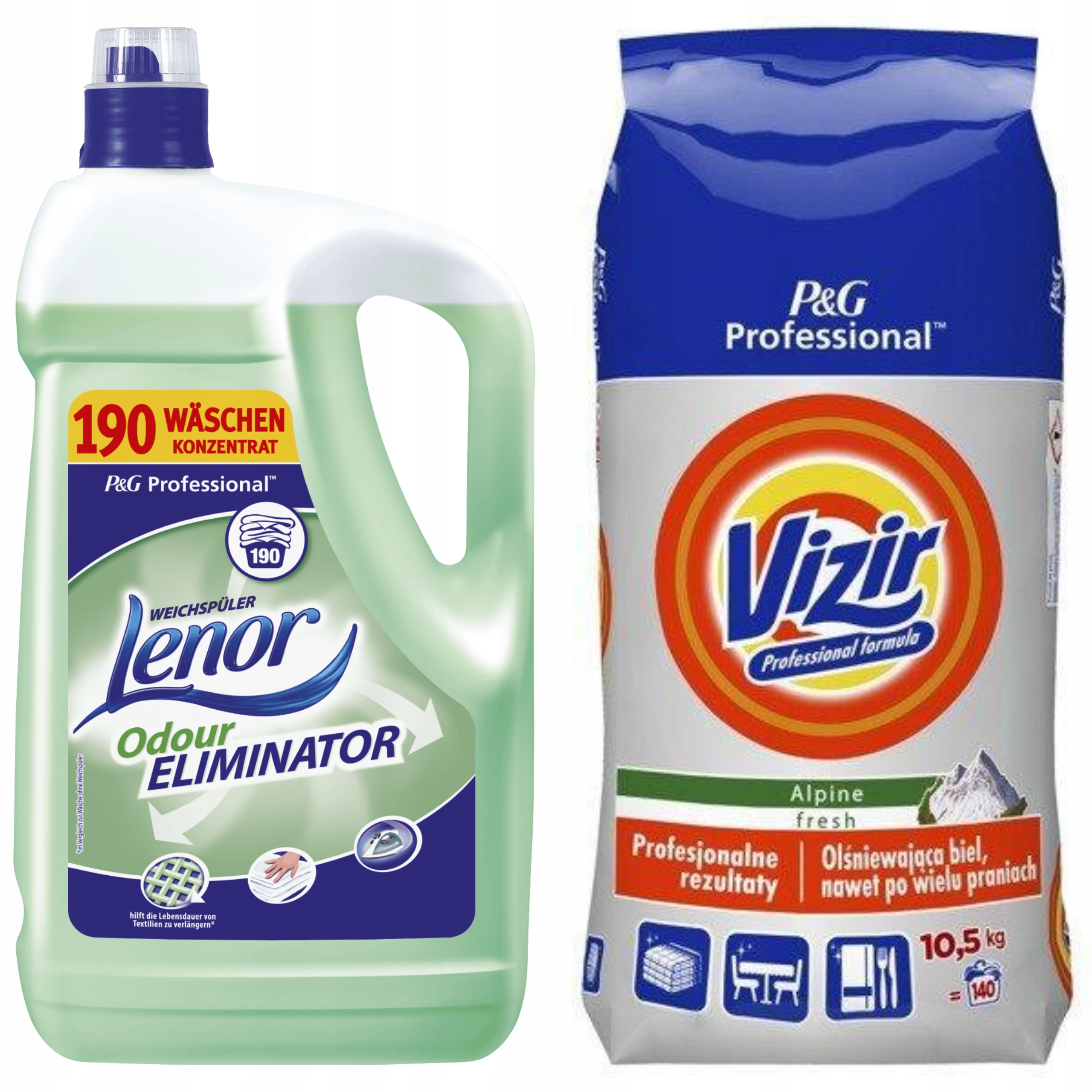Prací  prášok - VIZIR Pravidelný prášok Set 10,5 kg + LeNer Zápach