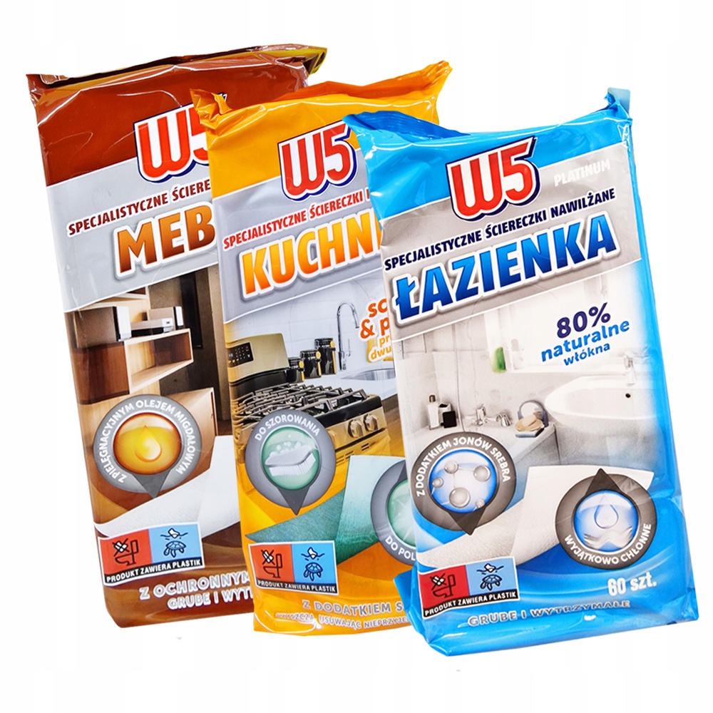 Zvlhčená handrička na čistenie W5