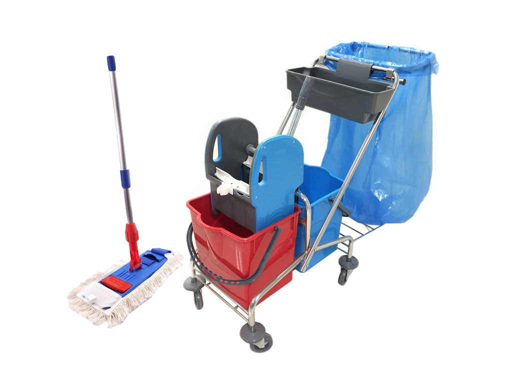 Spark Set Cleaning Trolley 2x20L + mop 43 cm