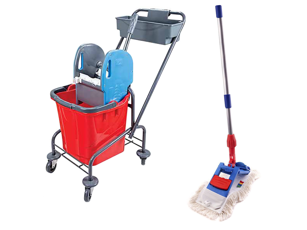 Čistiaci čistiaci vozík 23L +mop