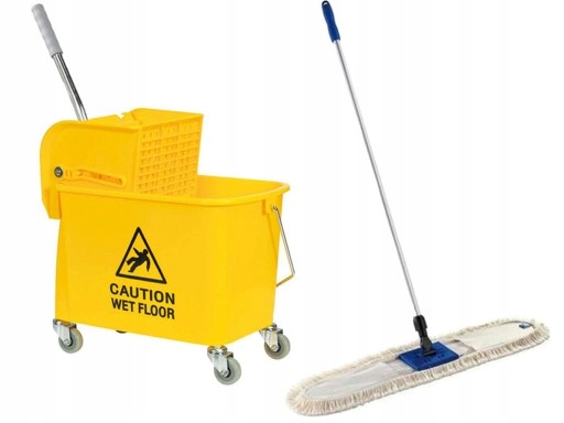 Čistiaci nákladný automobil 20L + mop 80 cm bavlna