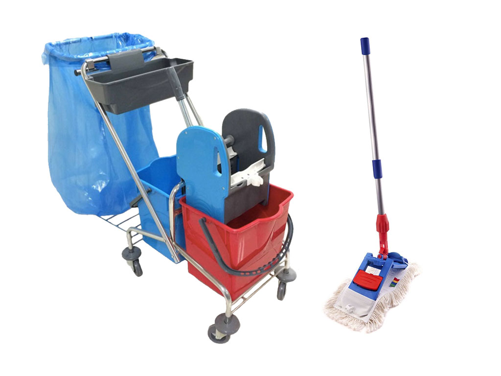 Nastavte čistenie Trolley Spark 2x18L + mop 40 cm